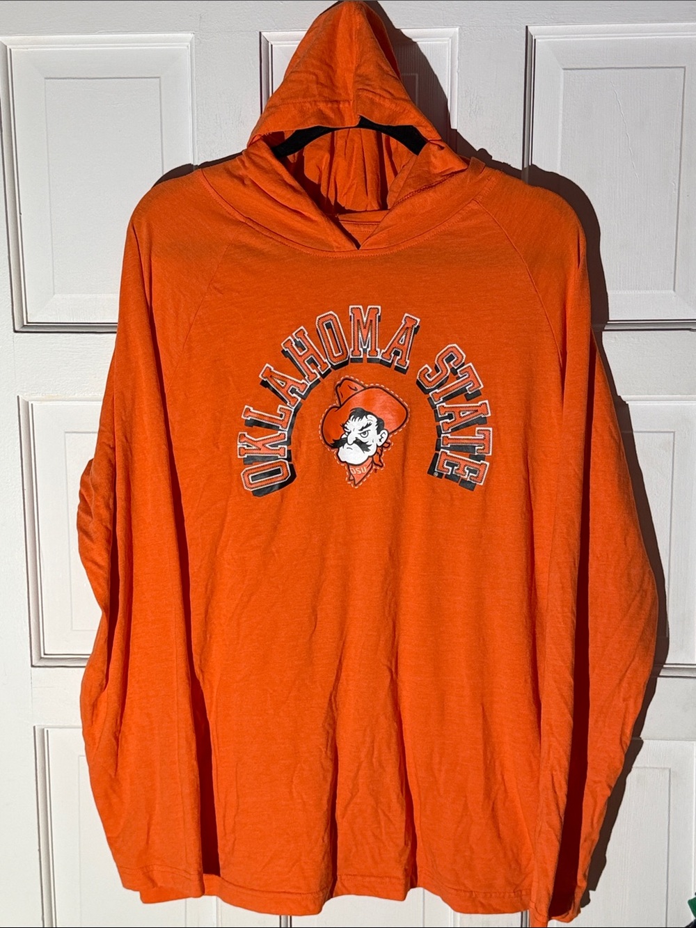 Oklahoma State Orange Lightweight Hoodie with Pistol Pete Graphic